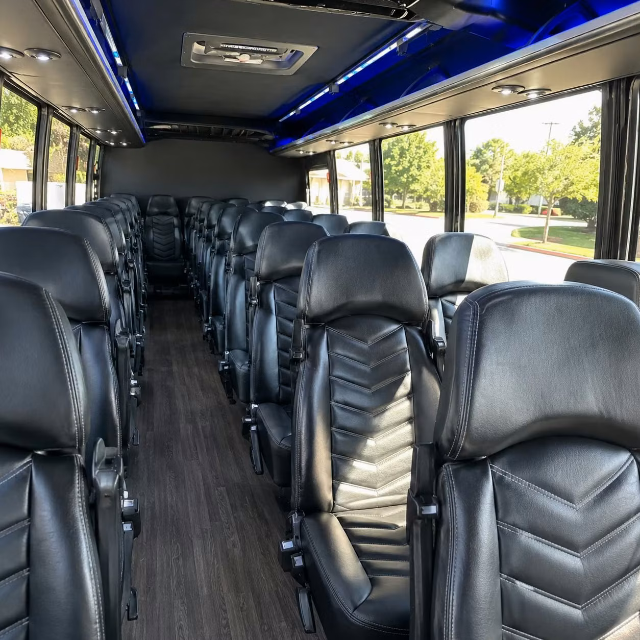 25 passenger minibus inside